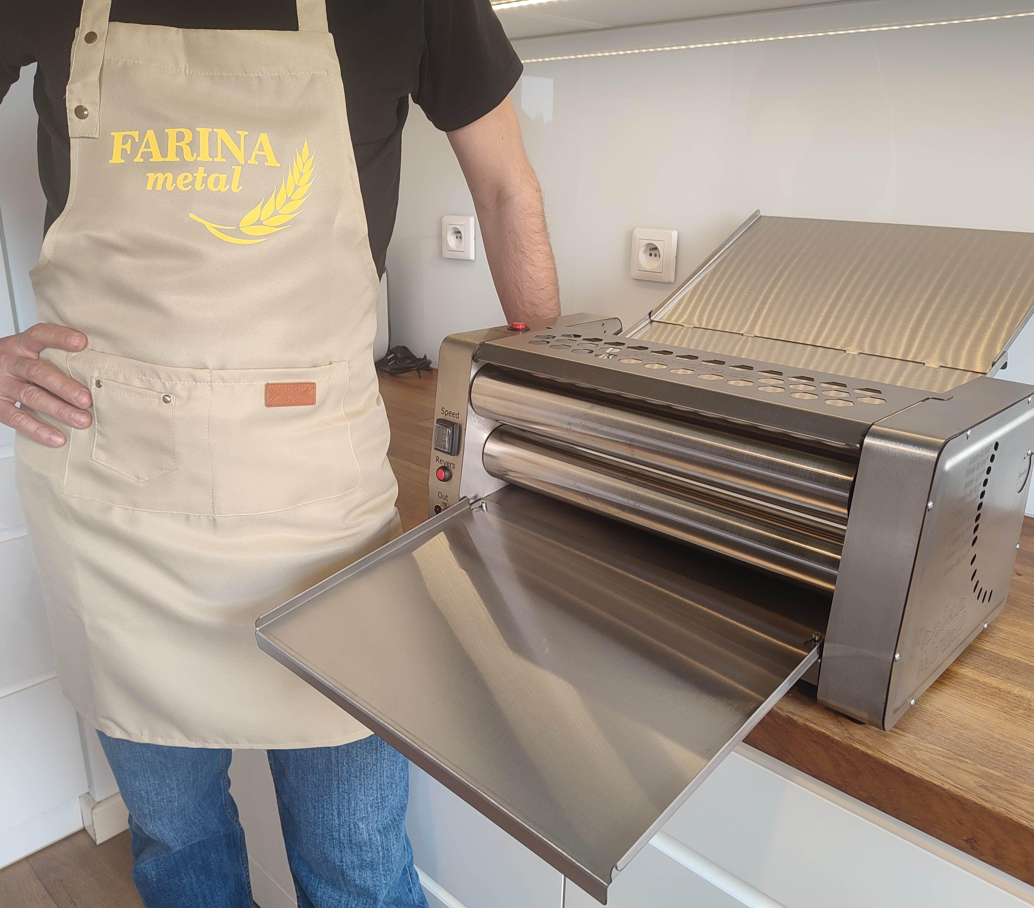 FARINA EXTRA E500 Electric Dough Sheeter 19.5in/50cm with Additional Rolling Pins - Farina Metal