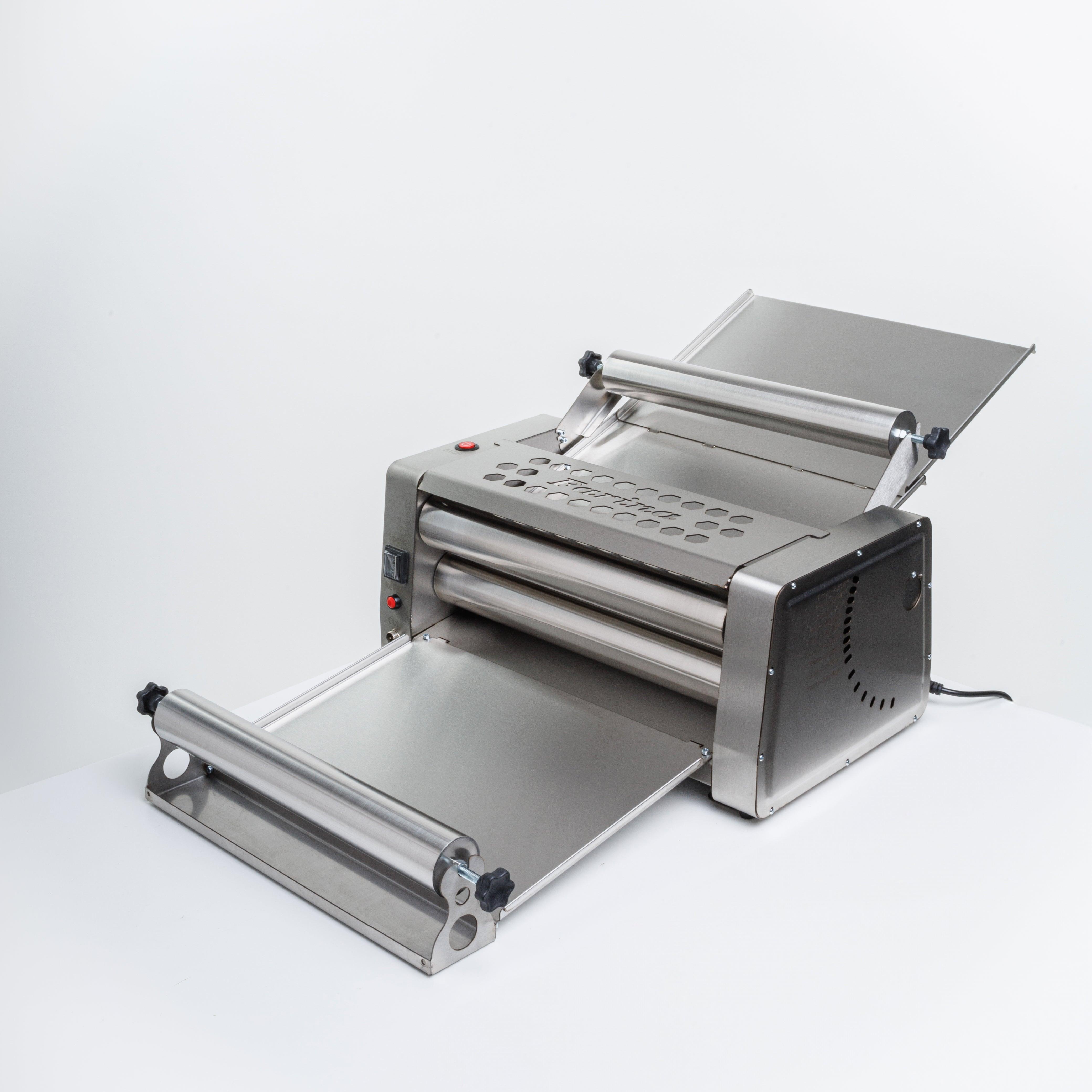 FARINA EXTRA E500 Electric Dough Sheeter 19.5in/50cm with Additional Rolling Pins - Farina Metal